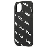 Karl Lagerfeld Allover Case for iPhone 13 mini - Black