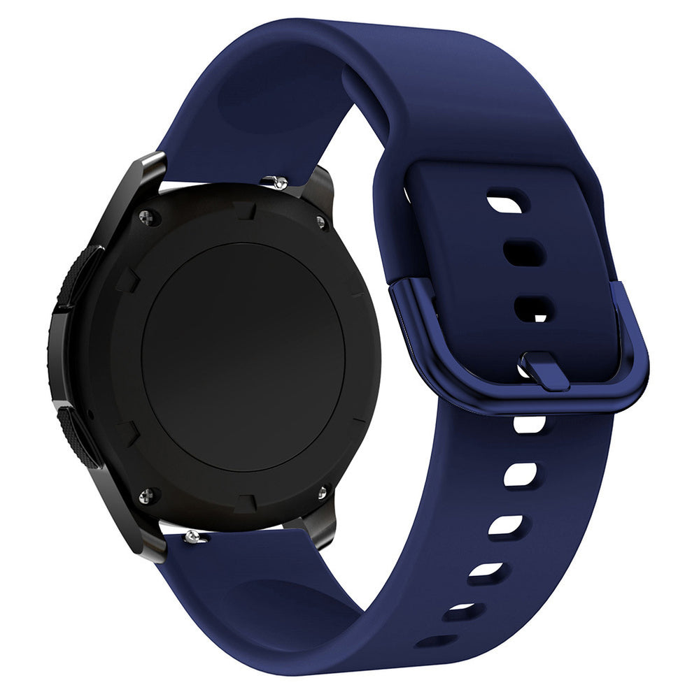 Silicone Strap TYS band til Samsung Galaxy Watch 40 / 41 / 42 / 43 / 44 mm - mørkblå
