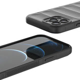 Magic Shield Case til iPhone 12 Pro Max fleksibelt pansret mørkblå cover