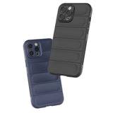 Magic Shield Case til iPhone 12 Pro Max fleksibelt pansret mørkblå cover