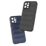 Magic Shield Case til iPhone 12 Pro Max fleksibelt pansret mørkblå cover