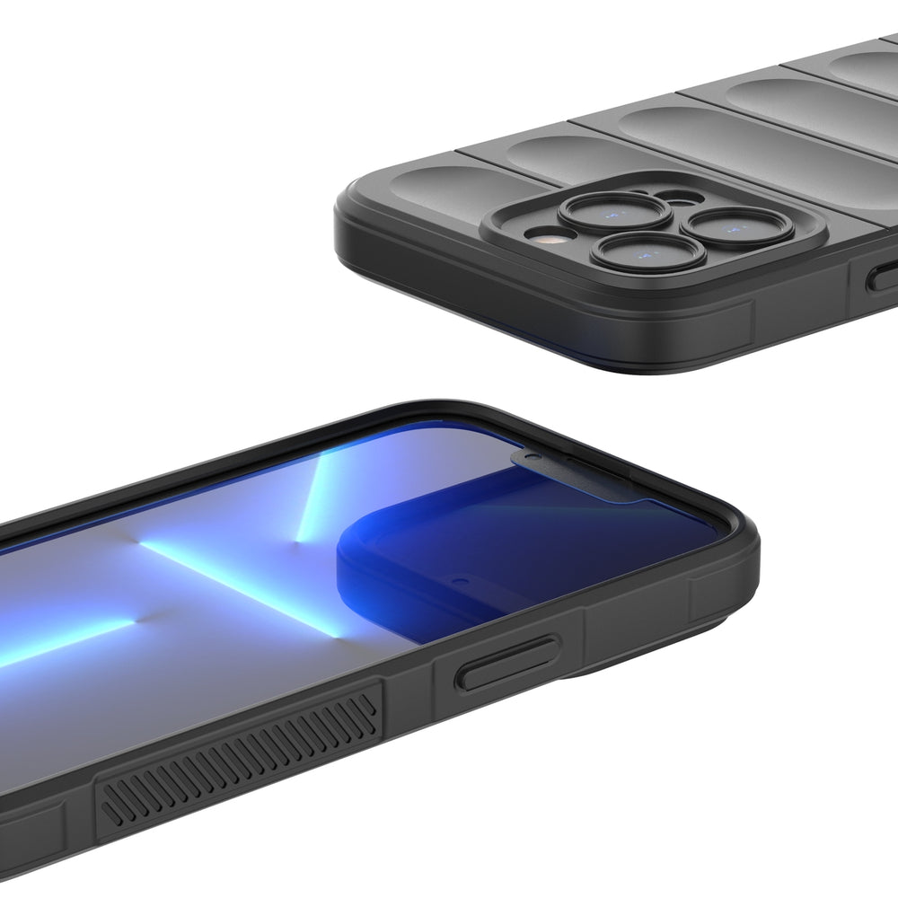 Magic Shield Case til iPhone 13 Pro fleksibelt pansret cover sort