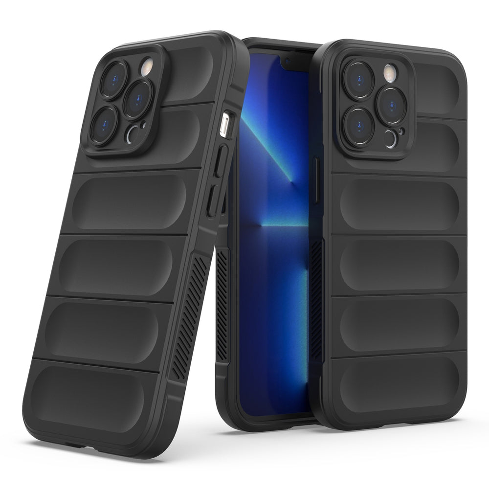 Magic Shield Case til iPhone 13 Pro fleksibelt pansret cover sort