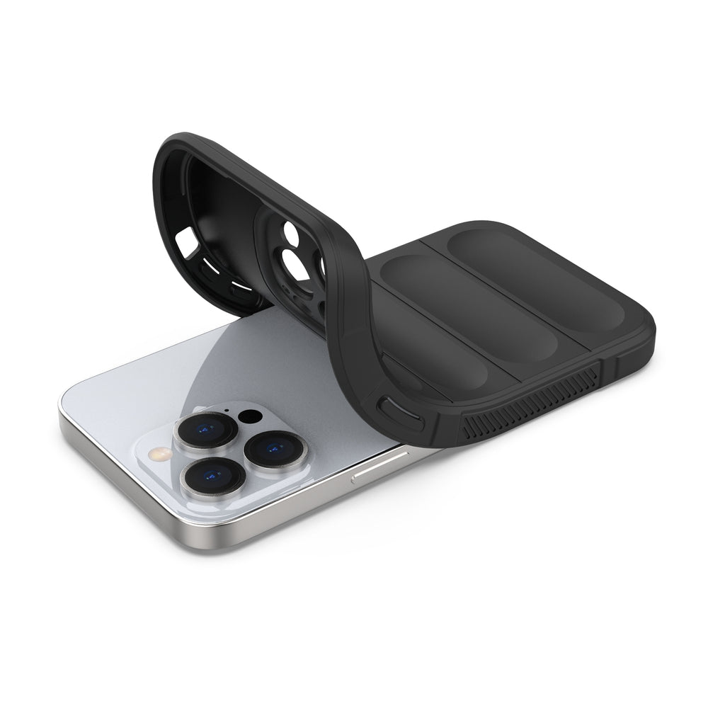 Magic Shield Case til iPhone 13 Pro fleksibelt pansret cover sort