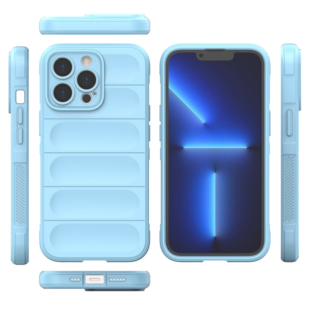 Magic Shield Case til iPhone 13 Pro fleksibelt pansret cover lyseblå