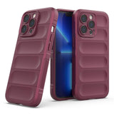 Magic Shield Case til iPhone 13 Pro Max fleksibelt pansret burgundy cover