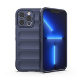 Magic Shield Case Case for iPhone 13 Pro Max Fleksibel pansret sag mørk blå