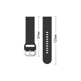 Silicone Strap TYS band til Samsung Galaxy Watch 45 / 46 / 47 mm - mørkblå