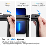 Spigen Aqua Shield A610 Case Waterproof Floating on Water - sort 2 stk.