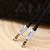 Baseus Yiven M30 stereo audio cable AUX 3.5 mm male mini jack 1.5 m silver-black (CAM30-CS1)