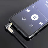 Wozinsky AUX-kabel vinklet (mand-mand) mini jack-kabel 3 m sort