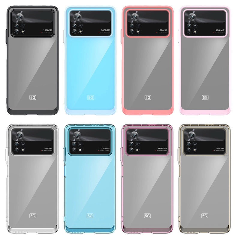 Outer Space Case til Xiaomi Poco X4 Pro 5G cover med en fleksibel ramme blå