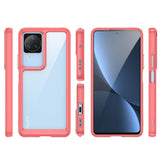 Outer Space Case Xiaomi Poco F4 5G cover med en fleksibel ramme rød