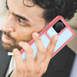 Outer Space Case Xiaomi Poco F4 5G cover med en fleksibel ramme rød