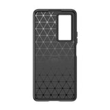 Carbon Case til Xiaomi Poco F4 5G fleksibelt silikone carbon cover sort
