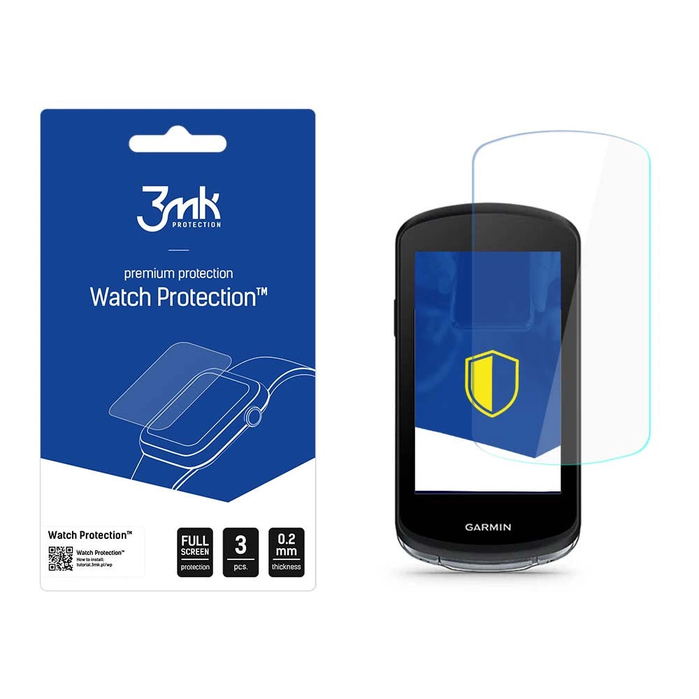 3mk Watch ProtectionTM hybrid glas mod FlexibleGlass Lite på Garmin Edge 1040