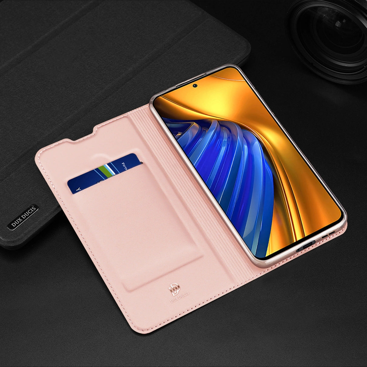 Dux Ducis Skin Pro Holster Cover Flip Cover for Xiaomi Poco F4 5G pink
