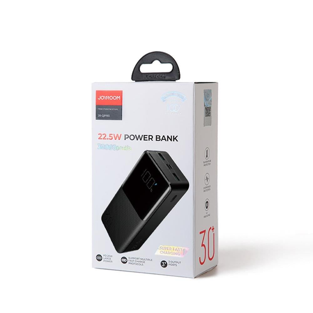 Joyroom powerbank 30000mAh 22.5W PD QC3.0 AFC sort (JR-QP193)