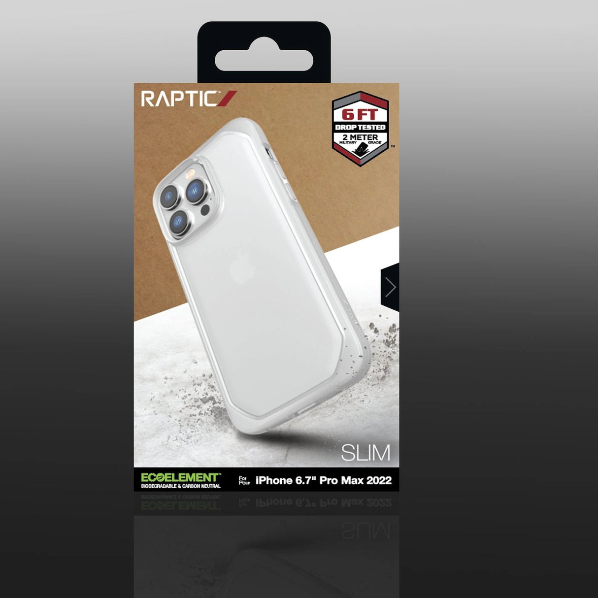 Raptic X-Doria Slim Case iPhone 14 Pro Max back cover transparent