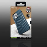 Raptic X-Doria Clutch Case iPhone 14 Pro Max with MagSafe back cover blue