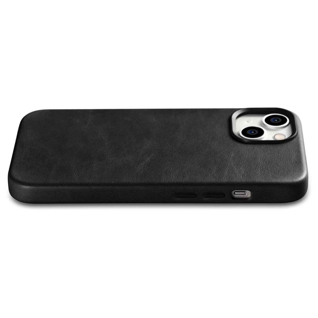 iCarer Oil Wax Premium Ledder Case iPhone 14 Magnetisk Ledder Case med MagSafe Black (WMI14220701-BK)