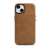 iCarer Oil Wax Premium Leather Case magnetisk læder iPhone 14 case med MagSafe brun (WMI14220701-TN)
