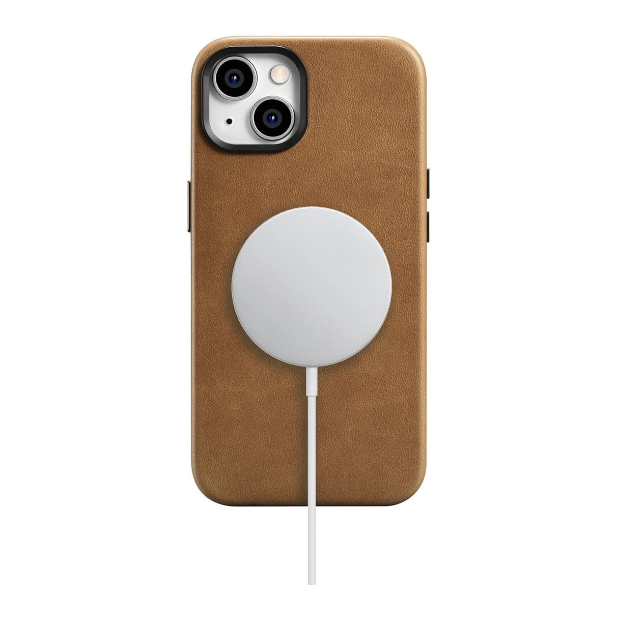 iCarer Oil Wax Premium Leather Case magnetisk læder iPhone 14 case med MagSafe brun (WMI14220701-TN)