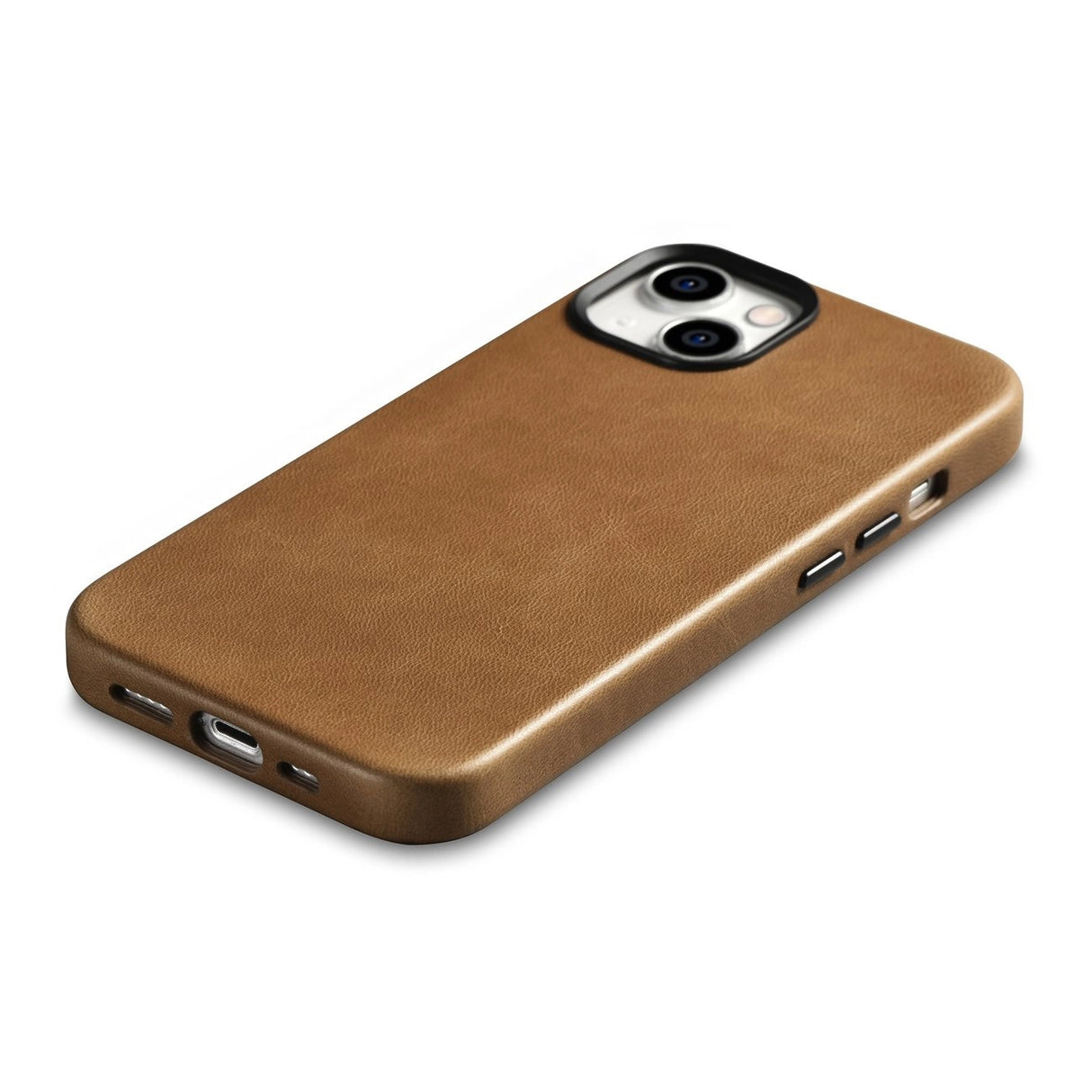 iCarer Oil Wax Premium Leather Case magnetisk læder iPhone 14 case med MagSafe brun (WMI14220701-TN)