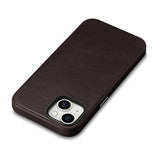iCarer Oil Wax Premium Leather Case magnetisk læder- iPhone 14 med MagSafe brun (WMI14220701-BN)