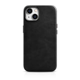 iCarer Oil Wax Premium Ledder Case iPhone 14 Plus Magnetisk Ledder Case med MagSafe Black (WMI14220703-BK)