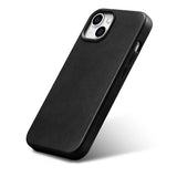 iCarer Oil Wax Premium Ledder Case iPhone 14 Plus Magnetisk Ledder Case med MagSafe Black (WMI14220703-BK)