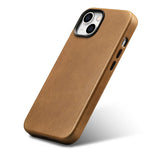 iCarer Oil Wax Premium Ledder Case iPhone 14 Plus Magnetisk Ledder Case med MagSafe Brown (WMI14220703-TN)
