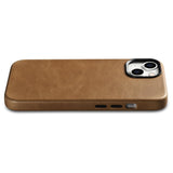 iCarer Oil Wax Premium Ledder Case iPhone 14 Plus Magnetisk Ledder Case med MagSafe Brown (WMI14220703-TN)