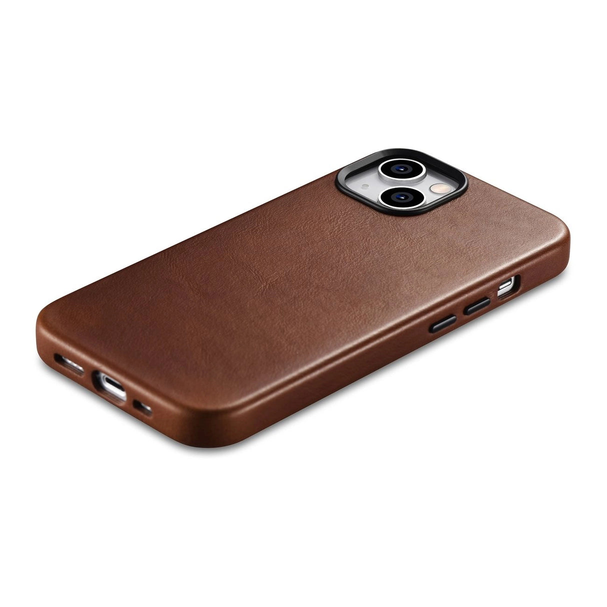 iCarer Oil Wax Premium Ledder Case iPhone 14 Plus Magnetisk Ledder Case med MagSafe Brown (WMI14220703-RB)