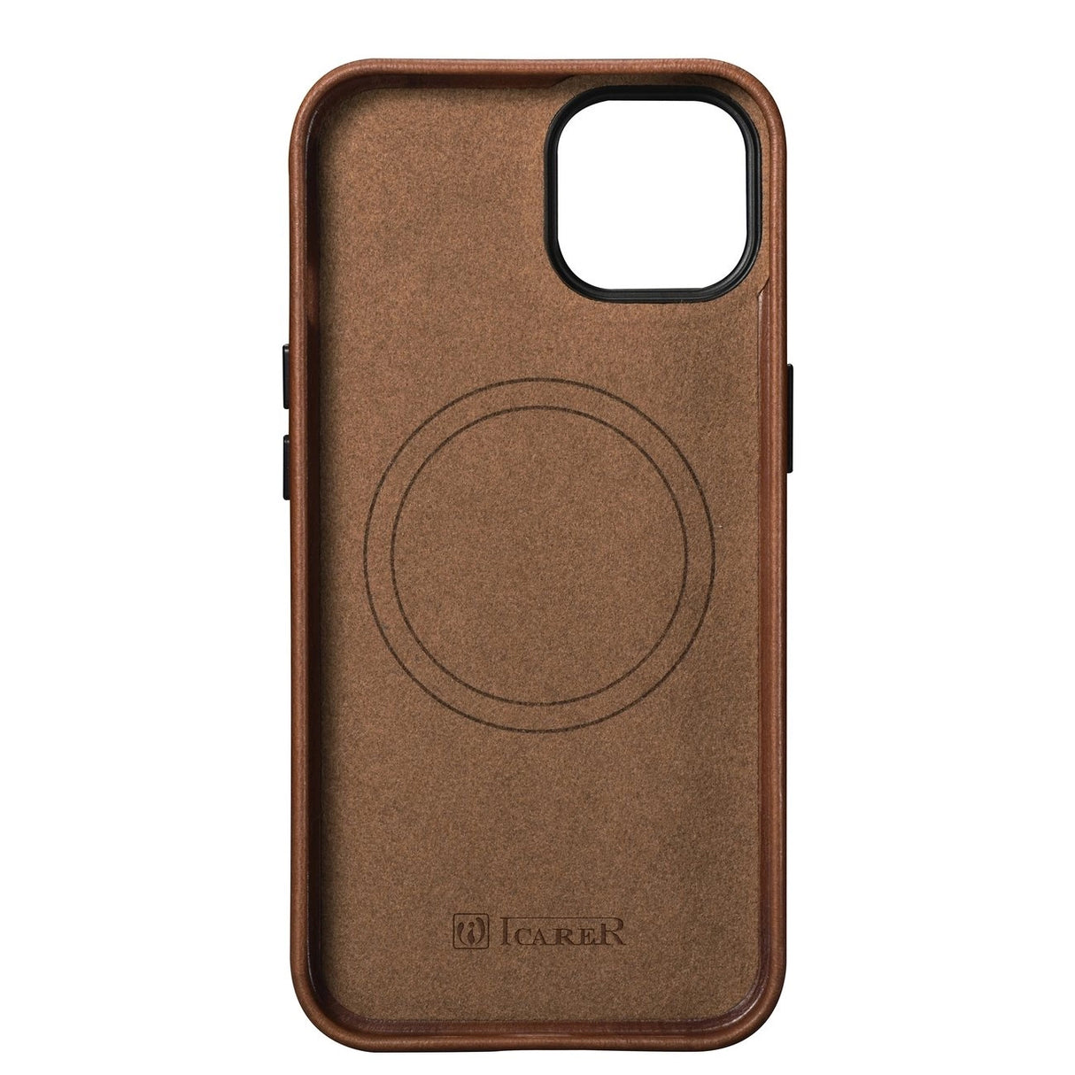 iCarer Oil Wax Premium Ledder Case iPhone 14 Plus Magnetisk Ledder Case med MagSafe Brown (WMI14220703-RB)