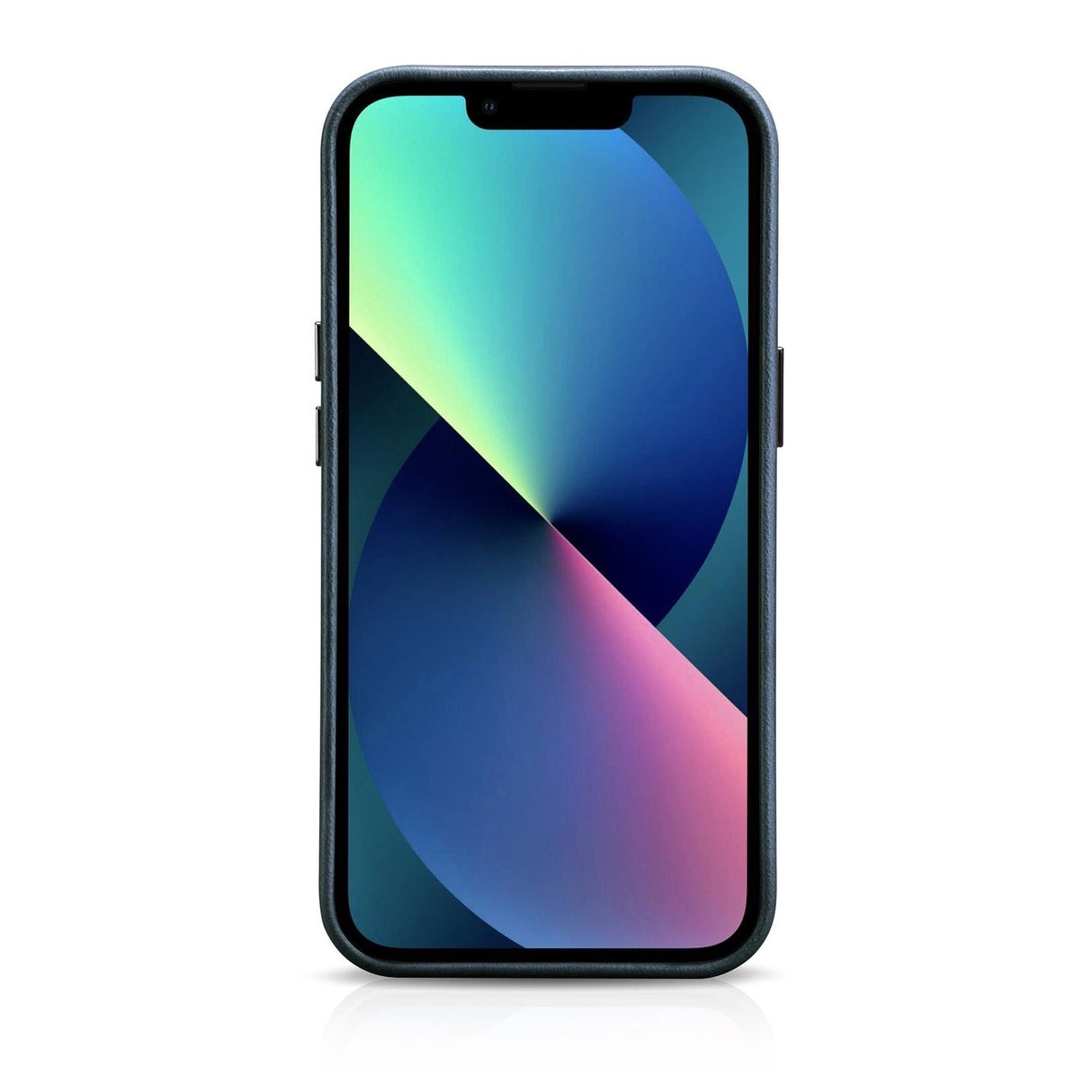 iCarer Oil Wax Premium Ledder Case iPhone 14 Plus Magnetisk Ledder Case med MagSafe mørkblå (WMI14220703-BU)