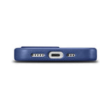 iCarer Case Leather Cover Ægte læder Case til iPhone 14 Pro Max blå (WMI14220708-BU) (MagSafe kompatibel)