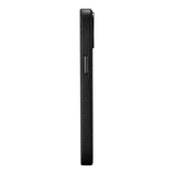 iCarer Litchi Premium Ledder Case iPhone 14 Magnetisk Ledder Case med MagSafe Black (WMI14220709-BK)