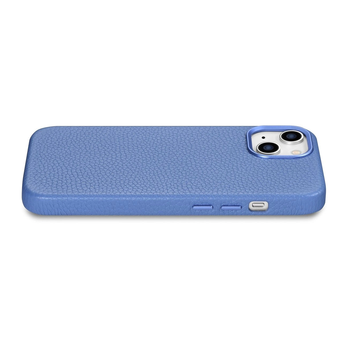 iCarer Litchi Premium Ledder Case iPhone 14 Magnetisk Ledder Case med MagSafe Light Blue (WMI14220709-LB)
