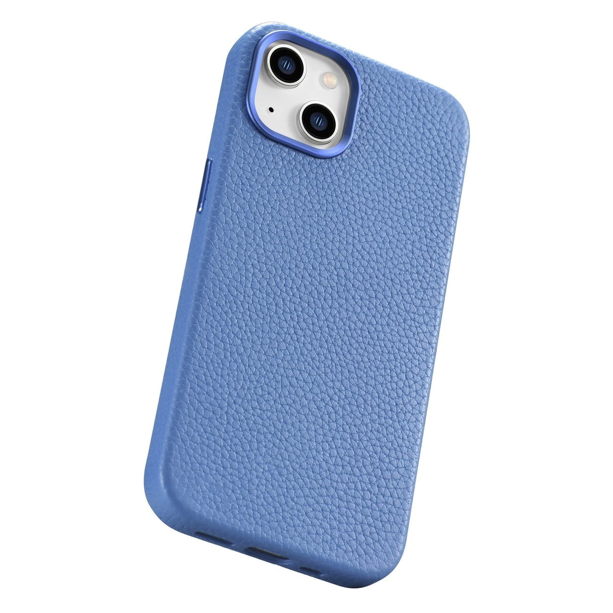 iCarer Litchi Premium Ledder Case iPhone 14 Magnetisk Ledder Case med MagSafe Light Blue (WMI14220709-LB)