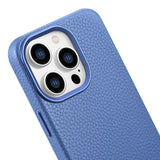 iCarer Litchi Premium Ledder Case iPhone 14 Pro Magnetisk Ledder Case med MagSafe Light Blue (WMI14220710-LB)