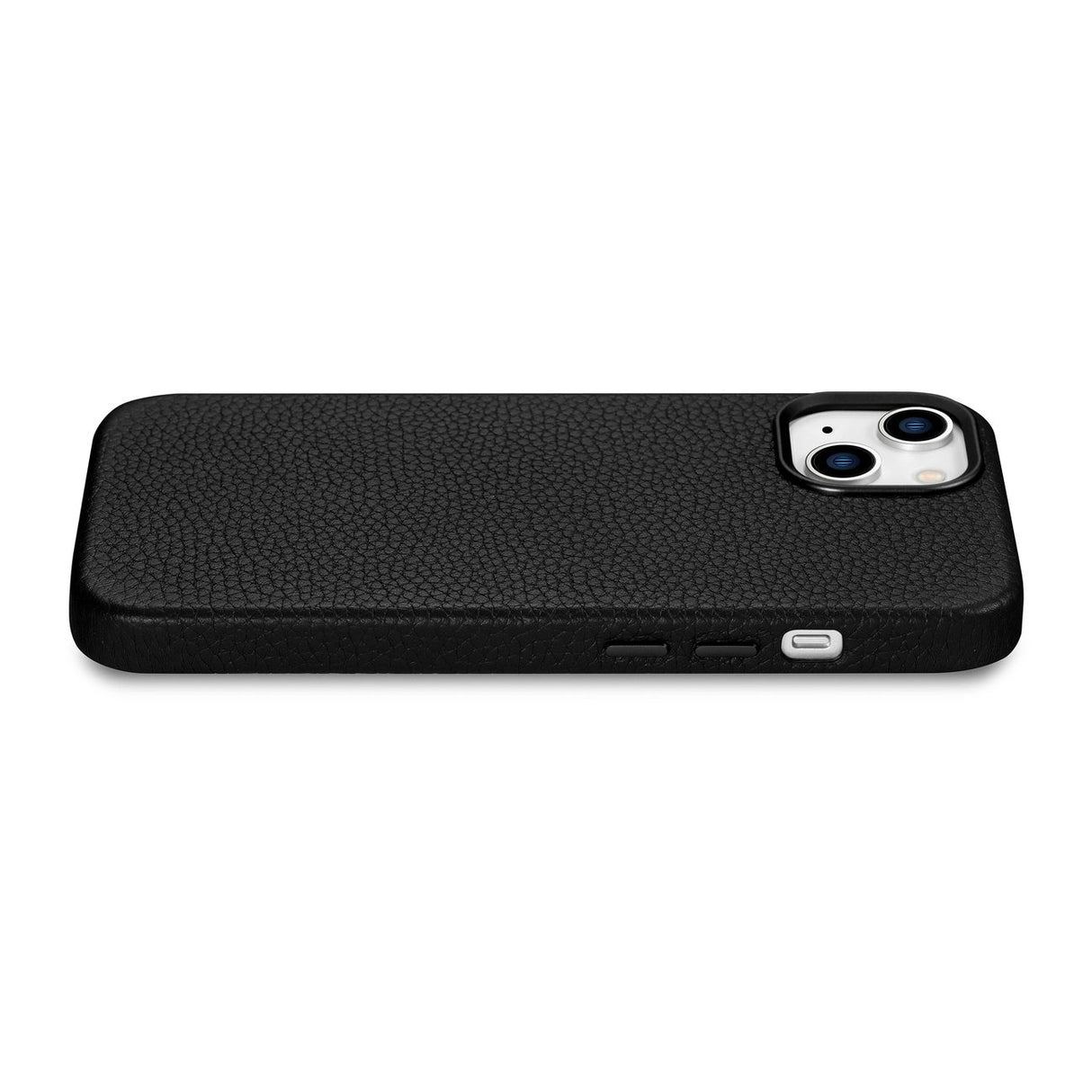 iCarer Litchi Premium Ledder Case iPhone 14 Plus Magnetisk Ledder Case med MagSafe Black (WMI14220711-BK)