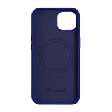 iCarer Litchi Premium Ledder Case iPhone 14 Plus Magnetisk Ledder Case med MagSafe Dark Blue (WMI14220711-DB)