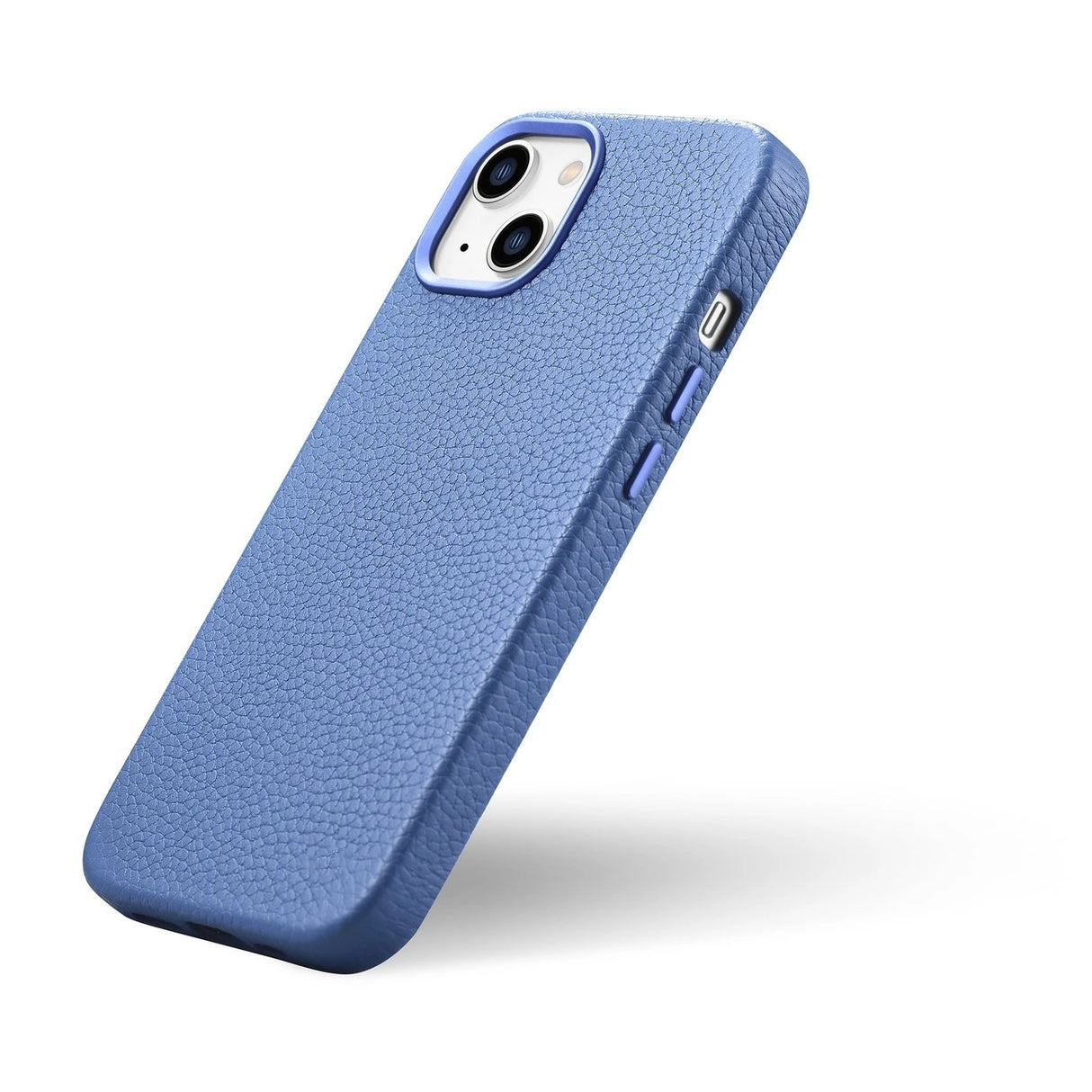 iCarer Litchi Premium Ledder Case iPhone 14 Plus Magnetisk Ledder Case med MagSafe Light Blue (WMI14220711-LB)