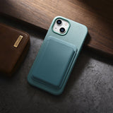 iCarer Litchi Premium Ledder Case iPhone 14 Plus Magnetisk Ledder Case med MagSafe Green (WMI14220711-GN)