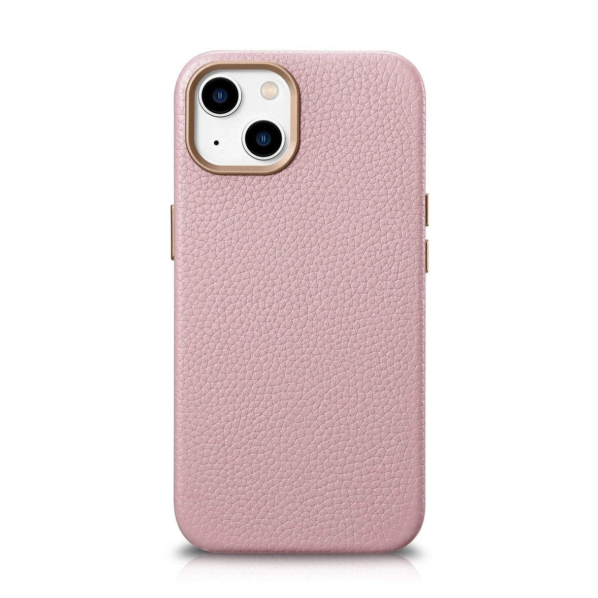 iCarer Litchi Premium Ledder Case iPhone 14 Plus Magnetisk Ledder Case med MagSafe Pink (WMI14220711-PK)