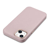 iCarer Litchi Premium Ledder Case iPhone 14 Plus Magnetisk Ledder Case med MagSafe Pink (WMI14220711-PK)