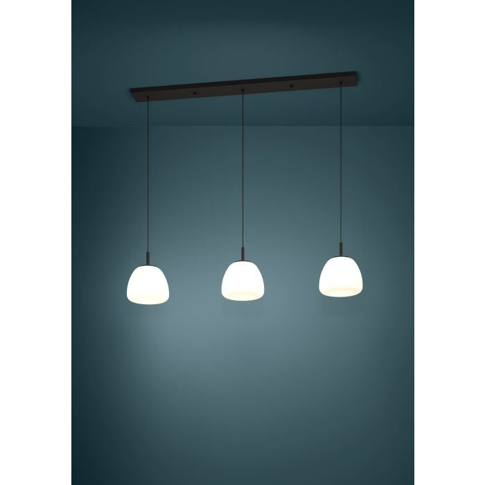 Eglo Balmes 3L sort/opal langbordspendel