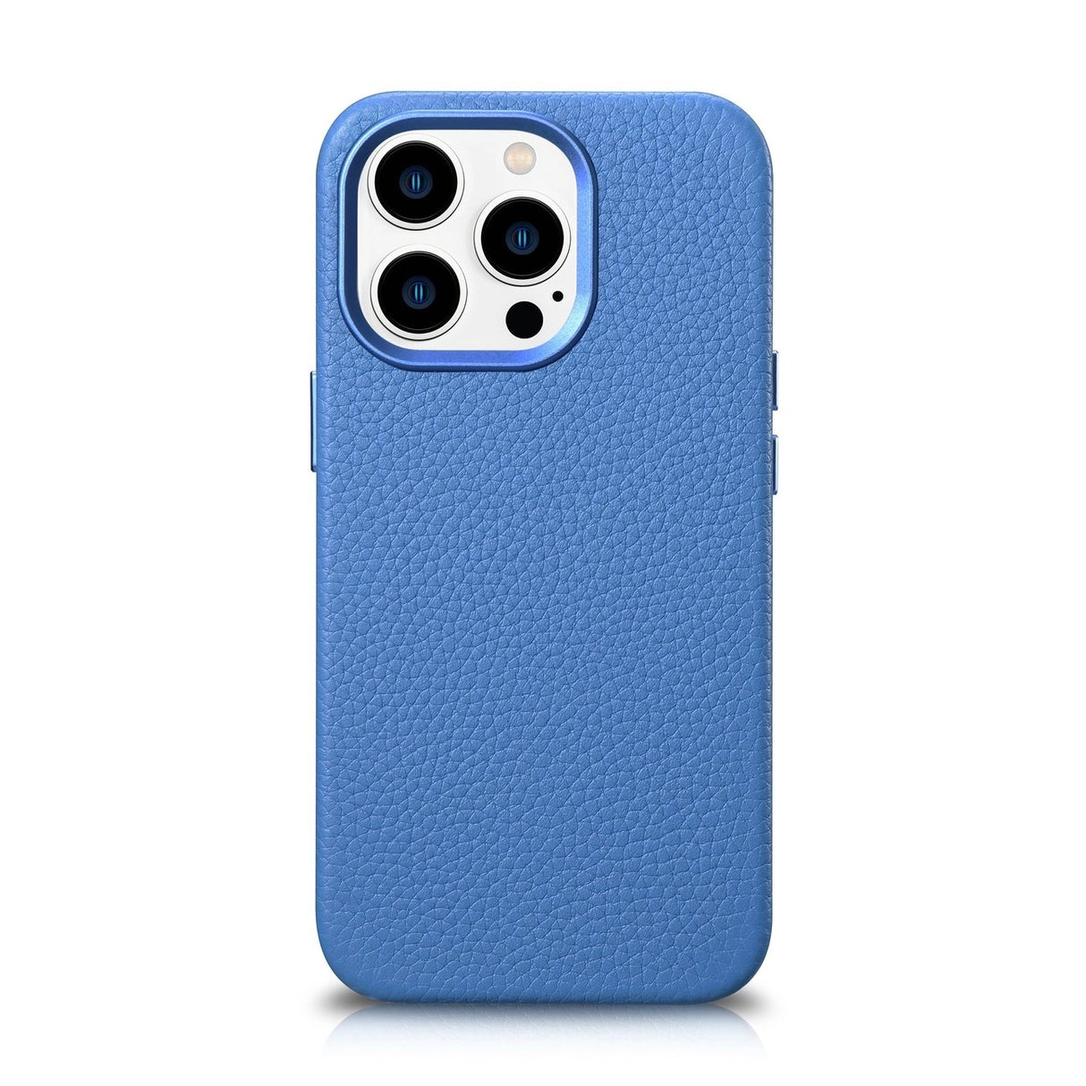 iCarer Litchi Premium Ledder Case iPhone 14 Pro Max Magnetisk Ledder Case med MagSafe Light Blue (WMI14220712-LB)