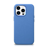 iCarer Litchi Premium Ledder Case iPhone 14 Pro Max Magnetisk Ledder Case med MagSafe Light Blue (WMI14220712-LB)